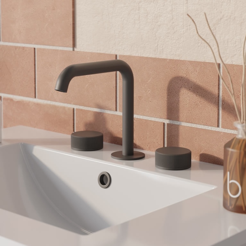 Crosswater 3ONE6 Slate 3 Hole Deck Mounted Basin Mixer - Lifestyle